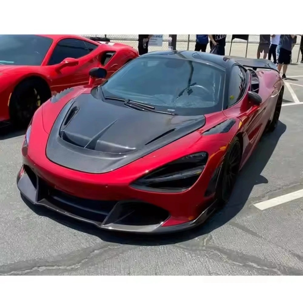 Vorstein Body Kits for  720S Fast Delivery Prepreg Dry Carbon Fiber Front Lip Side Skirt Rear Diffuser Hood Bonnet Fender